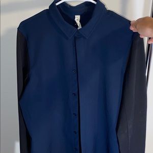 Lululemon black/navy button down